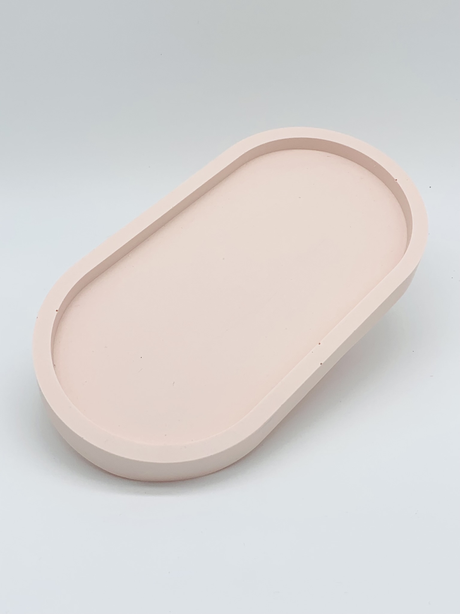 Billede af 'Pastel rosa' - Oval Trinket Tray skål