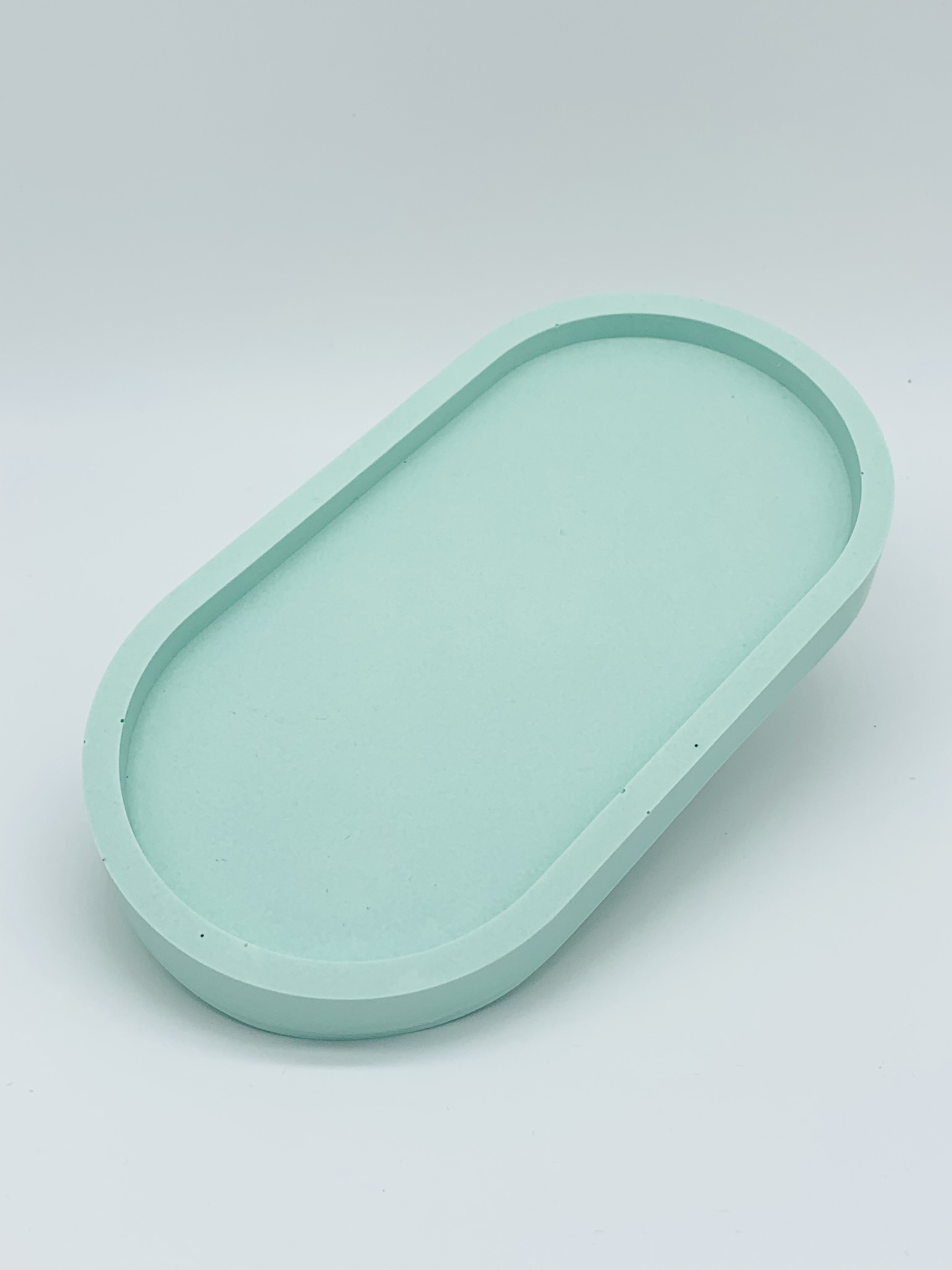 Billede af 'Pastel grøn' - Oval Trinket Tray skål