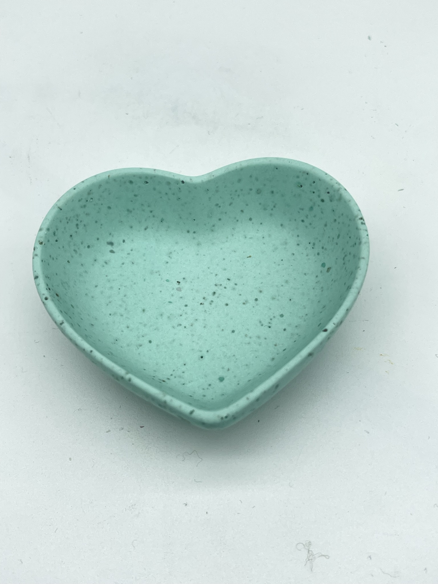 Billede af 'Kaffegrums' i mintgrøn- Lille hjerteformede skål