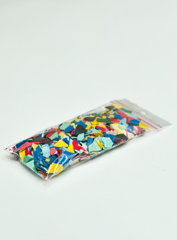 Billede af DIY krea kit tilbehør: Terrazzo flager - Confetti mix (S)