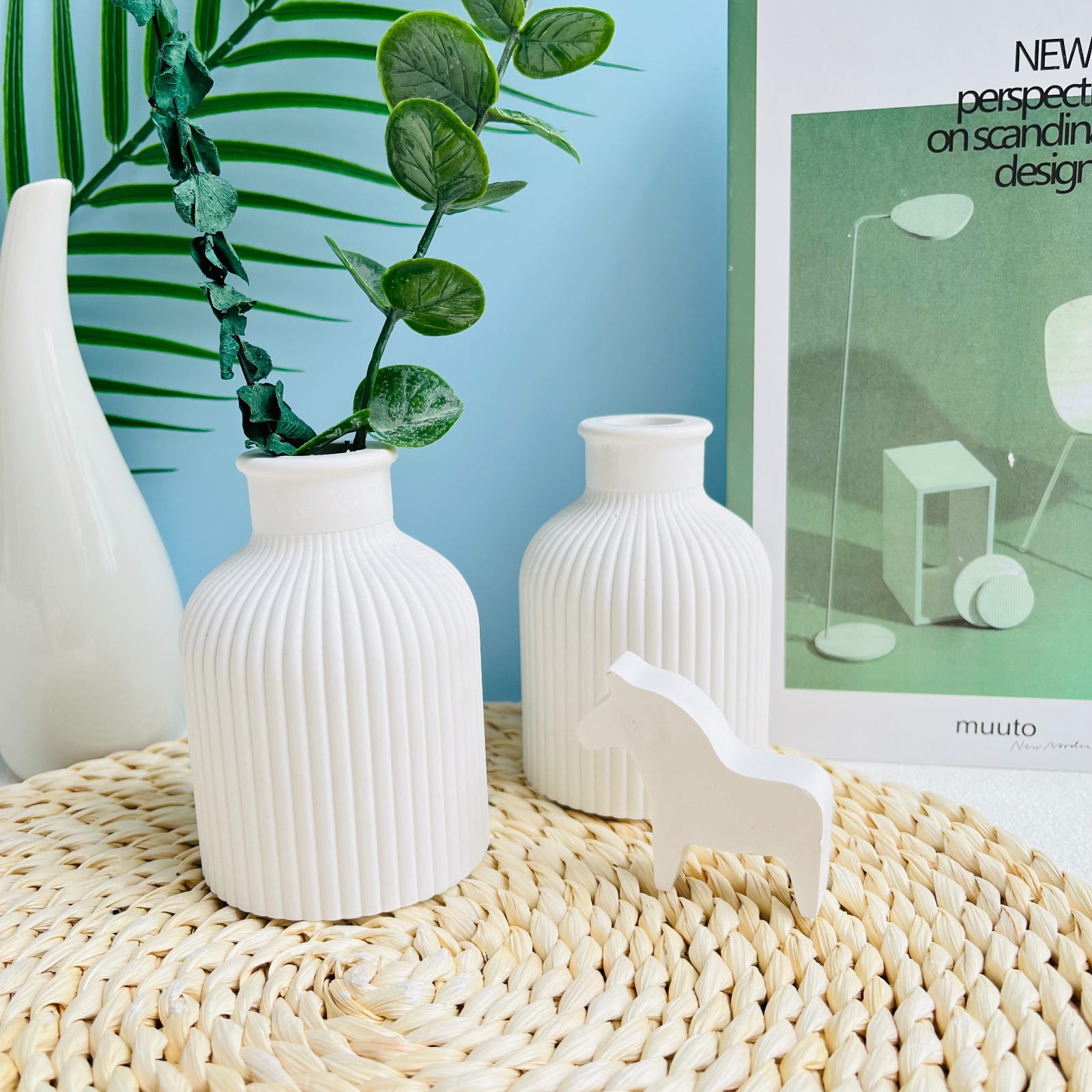 Billede af DIY Silikone forme - Rillet vase